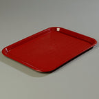 Carlisle FoodService Products CT121661 Café Standard Cafeteria / Fast Food Tray, 12" x 16", Burgundy - color: Burgundy