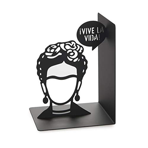 Balvi Frida Bookend – Decorative Metal Book Holder for Shelves and Desks, Ideal for Home and Office Décor, for Art Lovers and Readers – Sujetalibros