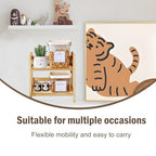 Risers Display Stands ,Tiered Tray Stand Wooden Perfume Organizer Cologne Display Shelf 2 Tier Small Fragrance Stand Skincare, Spice Shelf Matcha Station