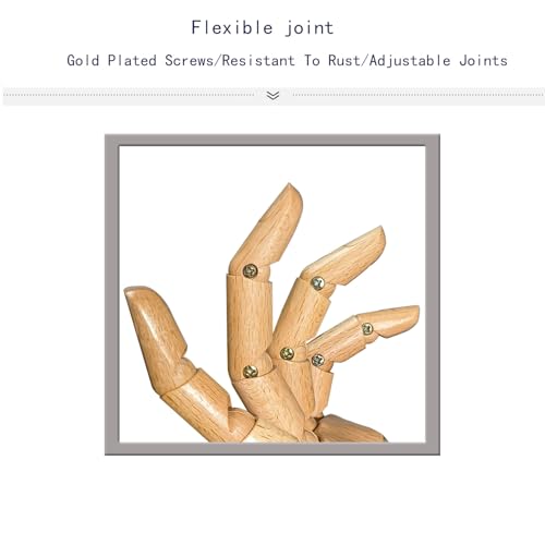 Mannequin,Mannequin Hand,Hand Model,Hand Mannequin for Nails,Drawing Mannequin,Wooden Hand,Wooden Mannequin,Wood Hand,Hand Model for Drawing,Female Hand of Right. - color: Female_right 7.5 in