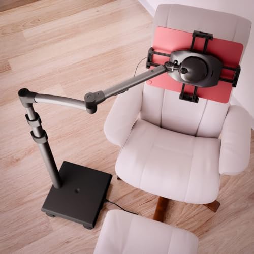 LEVO G2 Commercial Sturdy Egonomic Tablet Rolling Cart Stand with 60 Watt USB-C Charging Port for Most iPad Pro, Surface Pro, Amazon, Samsung, Kindle Touchscreens and More.