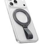 andobil [2026 Unrivaled Stability] Magnetic Phone Grip Holder for MagSafe Ring Stand Holder Kickstand Compatible with MagSafe Accessories for iPhone 17 Air 16 Pro Max Plus 15/14/13/12&Android, Grey - color: Space Grey