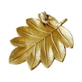 Jewelry Dish, Resin Small Leaf Shaped Ring Holder Jewelry Organizer, Trinket Dish Mini Tray for Christmas Birthday Wedding Gifts - color: Leaf with Snail