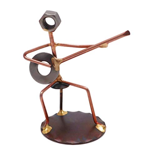 Banjo Collectible Handmade Metal Art Figurine, Desk Accessories, Trophy, Office Décor, Musical Instrument
