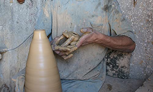 Biblical Herodian Clay Oil Lamp – Authentic Glazed Replica from The Time of Jesus in Jerusalem - Handmade Holy Land Christian Faith Gift - color: Herodian - Biblical Brown Glazed