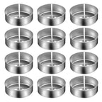 EXCEART 100 Pack Metal Tea Light Holders Empty Aluminum Candle Cups with Wicks DIY Candle Making Kit Supplies for Crafts Wax Molds