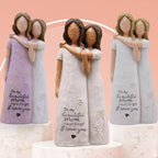 Gifts for Mom, Mom Gifts from Daughters, Sculpted Hand-Painted Figurine (deep Skin Tones) - color: Deep Skin Tones