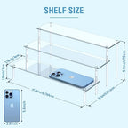 Aredpoook Acrylic Display Risers, 3 Tier Perfume Organizer Stand, Clear Cupcake Stand Holder, Large Shelf Risers for Figures, Dessert Shelves for Party, Display Shelf for Decoration and Organizer