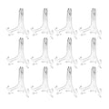 Super Z Outlet Clear Plastic Easels or Stand/Plate Holders to Display Pictures, Placecards, or Other Items at Weddings, Home Decoration, Birthdays, Tables (12 Pack) (8.5 Inch) - size: 8.5 Inch