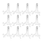 Super Z Outlet Clear Plastic Easels or Stand/Plate Holders to Display Pictures, Placecards, or Other Items at Weddings, Home Decoration, Birthdays, Tables (12 Pack) (8.5 Inch) - size: 8.5 Inch