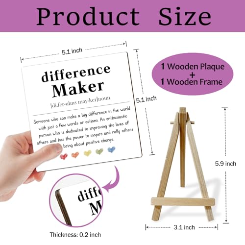 Home Office Decor, Difference Maker Definition Desk Decor, Employee Appreciation Gifts, Admin Professionals Day Gift, Teacher Mentor Gifts (MP07) - color: MP07