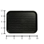 Carlisle FoodService Products CT121603 Café Standard Cafeteria / Fast Food Tray, 12" x 16", Black - color: Black