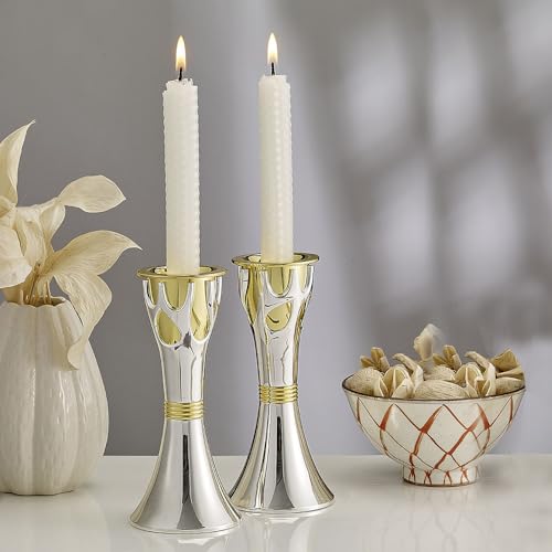 Rite Lite Tree of Life™ Luxury Candlestick Set Beautiful Shabbat Candle holder 4" - size: Small