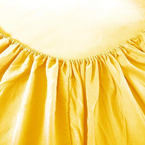 Sfoothome Queen Hotel Luxury 4-Piece Bed Set - Extra Deep Pocket, 1800 Series, Wrinkle & Fade Resistant, Sheet & Pillow Case Set (Queen, Yellow) - color: Yellow-4 Pieces, size: Queen