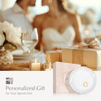 ProCase Ceramic Jewelry Tray, Initial Ring Dish Trinket Plate Engagement Gift, Small Personalized Monogram Ring Bowl for Wedding, White Decorative Jewelry Holder for Women Vanity -Letter O - style: O