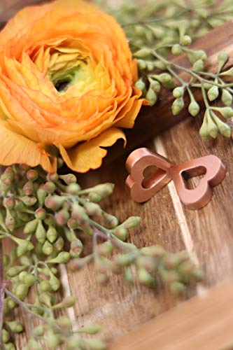 Flower Food Alternative for Fresh Cut Flowers | Copper Charm Keeps Flower Water Clean and Clear | Just Place It in The Vase, Reusable (2 Pack) - color: Heart, size: Pack of 2