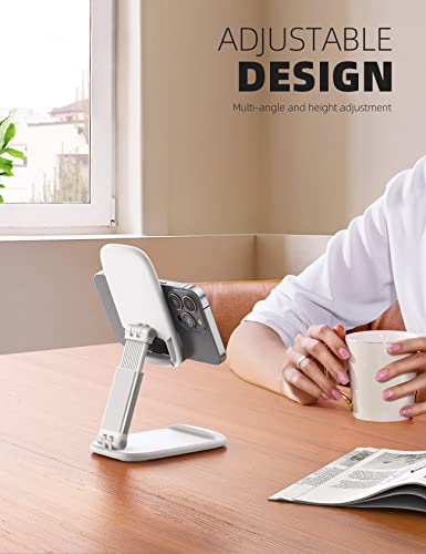 Lamicall White Cellphone Stand, Xmax Gift for Men Women Mother Father Girls Boys Coworkers, Desk Accessories, Telephone Stands, Workspace Organizersf, Gifts for Christmas - color: 1-White