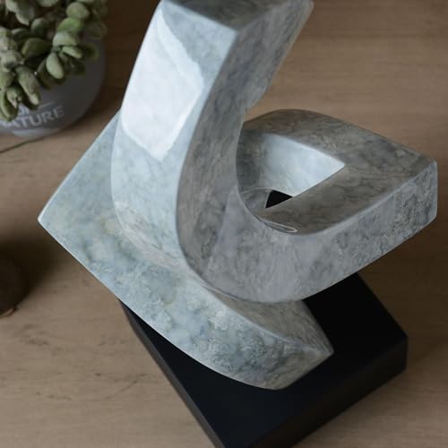 Modern Home Decor Abstract Arts Sculpture Table Bookshelf Decoration for Living Dining Room Bedroom Resin Statue 14.6inch
