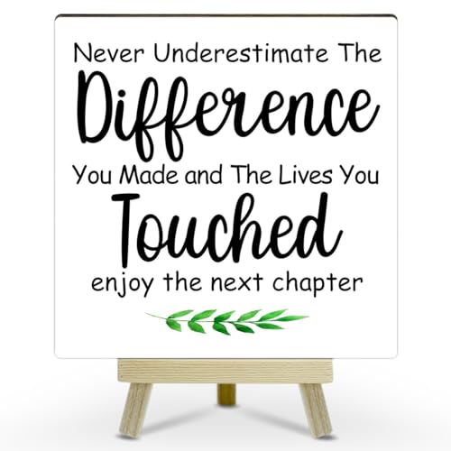 Office Decor for Women, Cute Desk Accessories, Never Underestimate The Difference You Made Inspirational Desk Decor, Funny Offices Gifts for Coworkers, Office Cubicle Decorations (MP06) - color: MP06