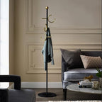 BUZUYE Modern Coat rack with marble base,Coat rack freestanding heavy duty with gold hooks,Entryway coat rack stand Coat Tree freestanding coat hanger stand for Hanging Clothes, Hats, Bags - style: Earring hook