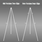 JIUYE Basic White Easel for Wedding Signs,Adjustable Height Floor Easel Stand for Display Posters Tripod Base,Hold Lightweight Arts Indoor use,Supports 4lbs,1Pack