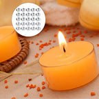 Operitacx 200 Pc Aluminum Tea Light Candle Cups with Wicks 1.57X1.57X0.59In Empty Metal Tealight Containers for DIY Candle Making and Craft Projects - size: 200Pcs