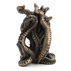 Veronese Design 5 3/8" Tall Corner Room Octopus Resin Statue Bronze Finish Single Shelf Bookend