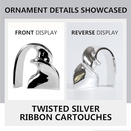 Cool Stuff to Put on Shelves Abstract Art Sculpture Decoration Decoration Living Room for Bedroom Table Decoration Office Apartment Sculptures and Statues Decor Room Decor Aesthetic(Silver) - color: Silver