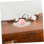 Zerodeko Ceramic Candle Holder Minimalist Design for Living Decorative Candle Stick Holder for Table