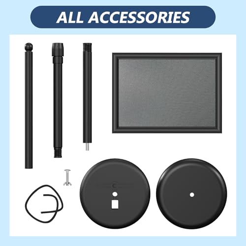 Relx Sign Holder Stand 11*17 inches - Adjustable Floor Standing Sign Holder - Signage Stand with Snap-Open Frame Display for Malls,Schools,Restaurants (black) - color: black1