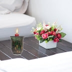Amosfun Mosaic Candle Holder Stained Glass Home Decoration Table Candlestick Scented Candle Stand Tealight Holders Table Centerpieces