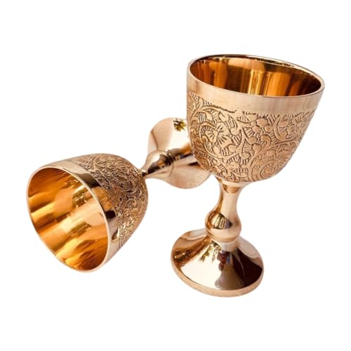 ALADEAN Vintage Chalice Goblet | 1x Royal Wine Cups of King Arthur - Renaissance Medieval Gifts for Communion, Christmas Wedding Anniversary Drinkware Pack of 1pc (Prince Goblet) - style: Prince Goblet