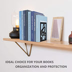 Book Ends,Metal Bookend,Bookend Decorative Heavy Book Ends for Shelves, Home Decorative Bookends for Heavy Books,Non-Skid Musical Note Bookshelf Holder - style: Music