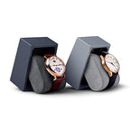 Oirlv Premium Leather Single Watch Display Stand Bracelet Wrist Watch Showcase Jewelry Display Holder (Light Grey) - color: Light Grey