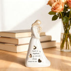 Gifts for Mom from Daughter, Mothers Day Birthday Gifts for Mom, Daughter Gift from Mother, Handmade Candle Holder Figurine with Flickering Led, Mother and Daughter Figurine - color: Sy0110