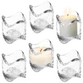 Royal Imports Tea Lights Votive Candles Holders (Set of 6), 2 in. Glass Candle Cups, Wedding Table Centerpiece, Home Decor, Party, Dinner & More