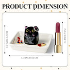 PUDDING CABIN Cat Gifts for Women Ring Holder for Jewelry, Spiritual Encouragement Gifts for Women Mom Friend Sister, Gifts for Black Cats Lovers, Birthday Mothers Day Christmas & Wedding - style: Black Cat