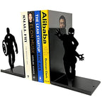 Superhero Bookends | Decorative Bookends for Shelves | Non-Skid Book Holders for Shelves, Table | Unique Home/Office Decor | Heavy Bookends| Metal Book Ends| 7x5.5x4 Inches Each - size: 7 x 5.5 x 4 inches | 2.5 pounds
