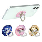 Bonoma Phone Ring Holder, 3 Pack Universal Finger Ring Stand Grip Kickstand Ring for All Smartphones (Diamond) - color: Diamond