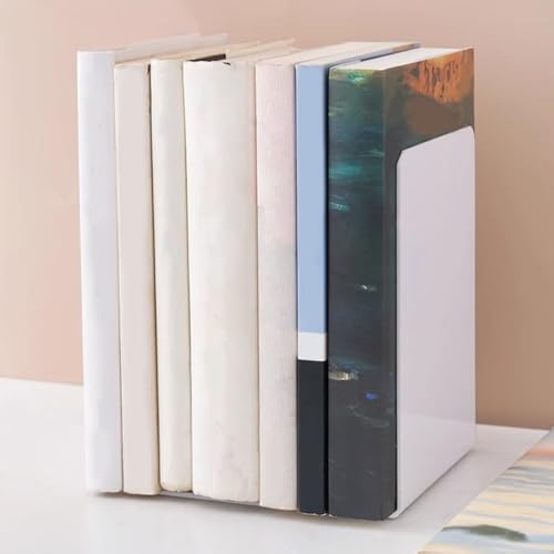 Book End L-Shaped Bookends Book Holders Shelf Bookends Support Rack Book Stoppers Decorative Bookends for Office