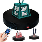 12.6Inch/350lbs Capacity Electric Motorized Turntable,Remote Rotating Display Stand ,Large Rotating Platform,Photography Turntable,Heavy Duty Display Turntables for Photography,3D Scanner,Exhibition - size: 12.6inch/Black/350Lbs Load