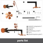 Guitar Windmill, Handmade Metal Guitar Windmill, Metal Rock Band Wind Mill for Yard and Garden, Wind Spinners Outdoor Art Sculpture Outdoor Percussionist Figurine Gift - size: Guitar