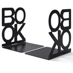 Book Ends, 1Pair Metal Foldable Bookends for Shelves, Non-Skid Book End to Hold Books, Black Book Stopper/Holder for Office Home Kitchen Black - color: Black-1pair