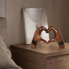 Heart Hands Sculpture Aesthetic Decor, Love Hands Heart Statue Decoration for Living Room Table Office Bedroom Bookshelf, Unique Birthday Idea for Girls Sisters Girlfriend Mom Teacher