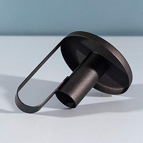 Taper Candle Holders, Candlestick Set of 2, Anti Rust Retro Iron Vintage Candelabra Stand Candlelight Dinner Party Kitchen Home Decoration - color: Black