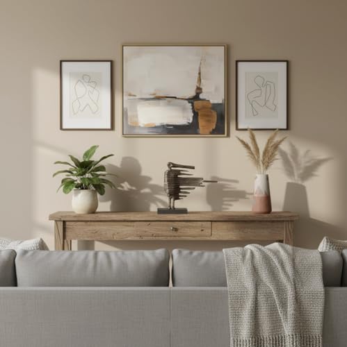 Modern Day Accents 3717 Brisa Blown Away Sculpture, Abstract Modern Sculpture Decor for Home, Office, and Shelf, Bronze-Finished Statue, 11.5" H
