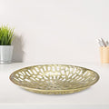 BBH Home's Handmade Gold Novelty Shaped Aluminium Tray 5.51 x 5.51 x 1.37 AMBBVK063AB2020 - color: Gold