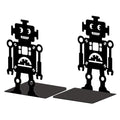 Peacoblue Metal Bookends for Shelves, Modern Decorative Heavy Duty Study Book Support Stoppers for Office, Desk, Shelf, Room 5.3"x4.3"x7.9" Cast Iron Simple Tall Bookends, 1 Pair (Robot) - style: Robot