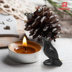 2Pcs Raven Statue Figurine, Black Crow Decor Sculpture, 2 Inch Natural Stone Creative Bird Ornament, Obsidian Crystal Stone Lucky Healing Guardian Animal Pocket Figure for Office Home Decoration Women