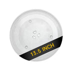 13.5" Microwave Glass Turntable Plate, 13.5" / 34.3cm Microwave Tray Replacement Glass Plate, Glass Tray Replacement for LG,Samsung，GE, Magic Chef, Hotpoint, Panasonic, Kenmore, etc - size: 13.5"